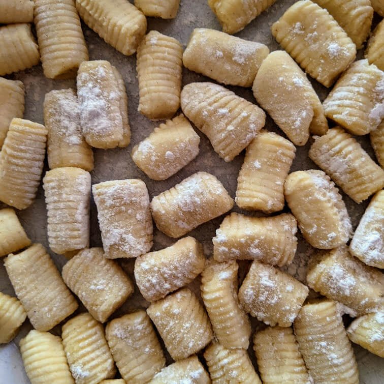 Hand-made gluten-free gnocchi